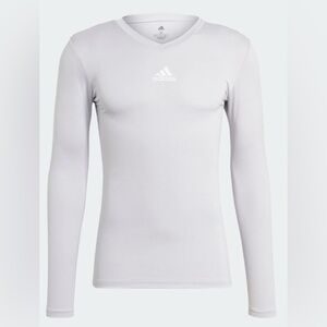 Adidas Womens Gray Long Sleeve Tee